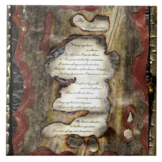 Mein Geständnis Fliese (Vorderseite)