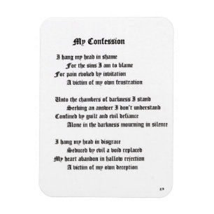 Mein Geständnis Magnet