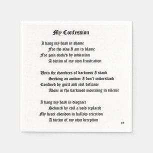 Mein Geständnis Serviette