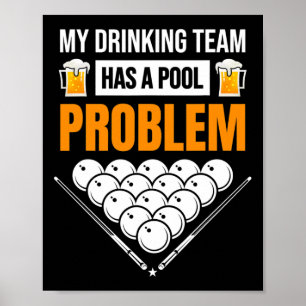 Mein Getränketeam hat ein Schwimmbadproblem bei ei Poster