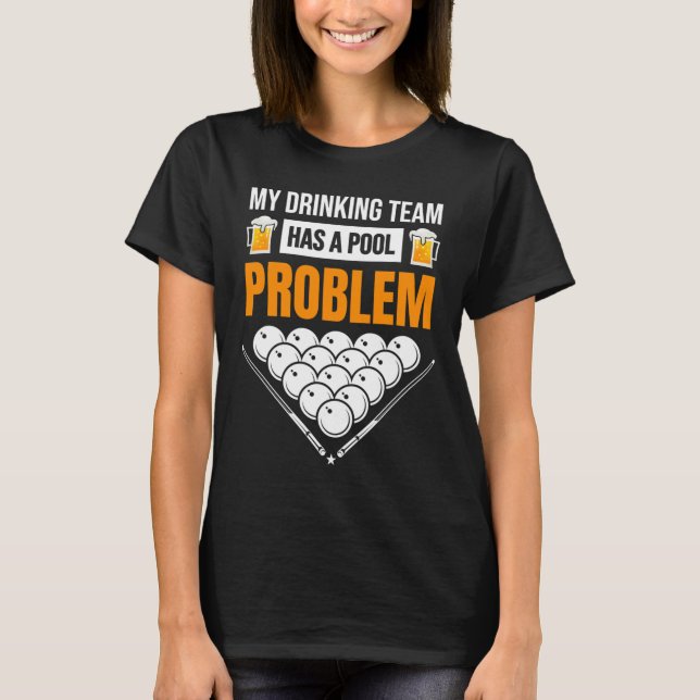Mein Getränketeam hat ein Schwimmbadproblem bei ei T-Shirt (Vorderseite)