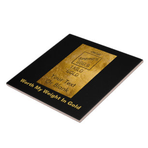Mein Gewicht in Gold Fliese