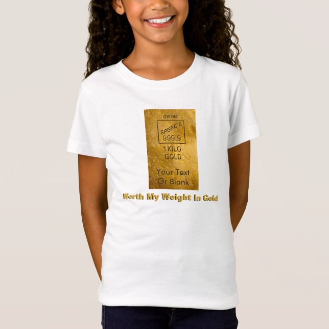 Mein Gewicht in Gold T-Shirt (Vorderseite)