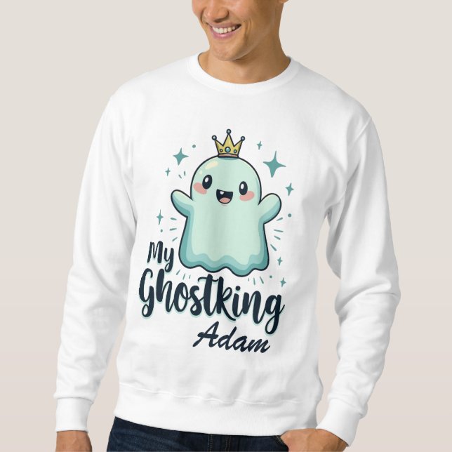 Mein Ghostking Kawaii Halloween Shirt für Boyfrien (Vorderseite)