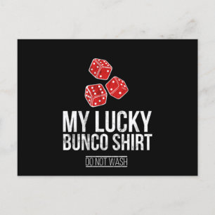 Mein Glück Bunco Funny Bunco nicht T-Shirt waschen Postkarte
