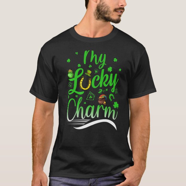 Mein Glück Charm St Patrick's Day Irish T-Shirt (Vorderseite)