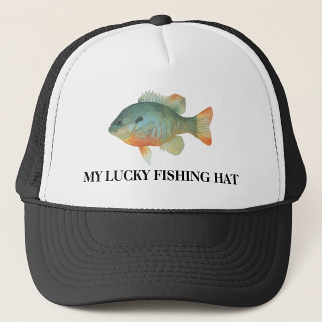 Mein glücklicher Fischhut Truckerkappe (Vorderseite)
