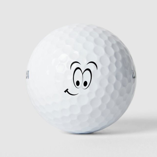 mein glücklicher Gesichtsball Golfball (Vorderseite)