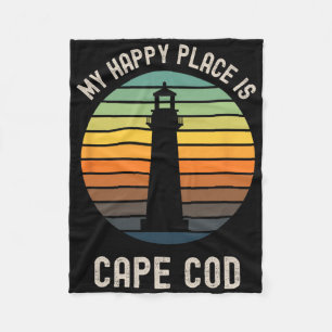 Mein glücklicher Ort ist Cape Cod Machusetts Stran Fleecedecke
