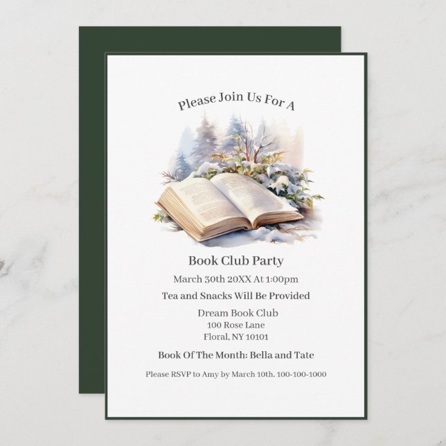 Mein glücklicher Ort ist... Club Einladung (Vorne/Hinten)