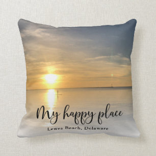 Mein glücklicher Ort, Personalisiertes Foto nach M Kissen