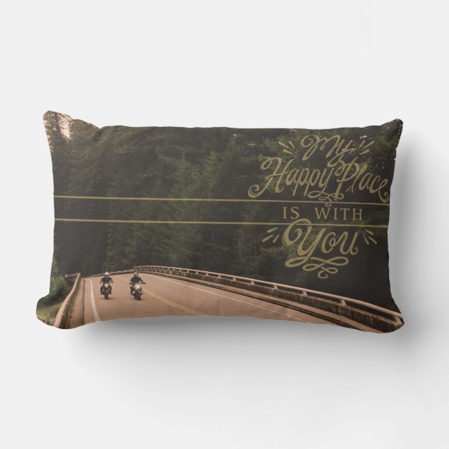 Mein glücklicher Platz - 6 Lendenkissen (Vorderseite)