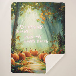 Mein glücklicher Pumpkin Patch Large Sherpadecke
