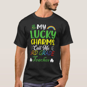 Mein Glücksbringer ruft mich Lehrer der 3. Klasse T-Shirt