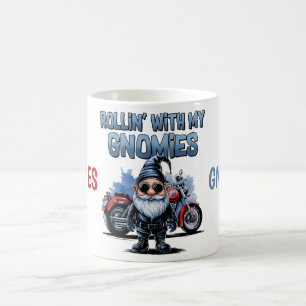 Mein Gnomies Lustiger Motorrad-Gnom Kaffee-Becher Kaffeetasse