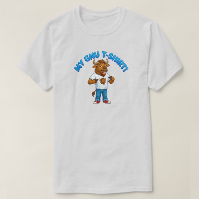 Mein Gnu-T-Shirt T-Shirt (Design vorne)