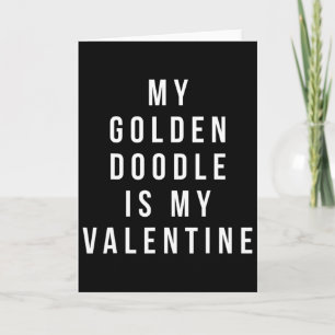 Mein Golden Doodle ist mein Valentinstag  Karte