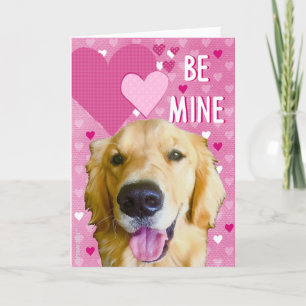 Mein Golden Retriever Hund Valentinstagskarte Karte