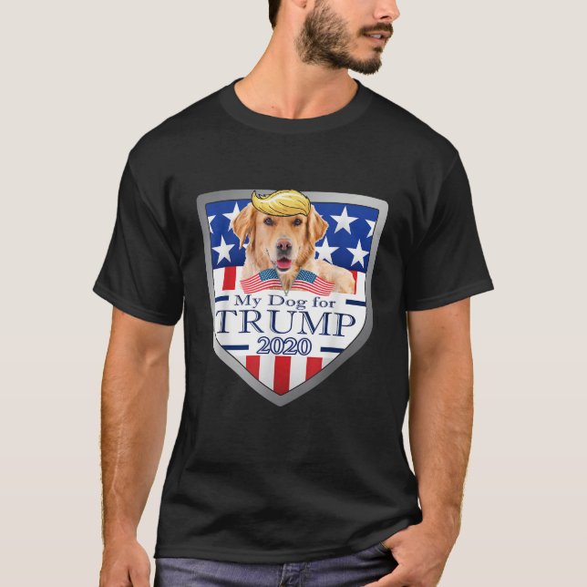 Mein goldener Retriever für Trump T Shirt (Vorderseite)