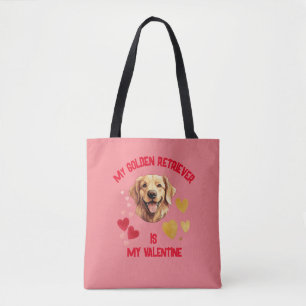 Mein goldener Retriever ist mein Valentinstag