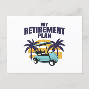 Mein Golf-Rentenplan Postkarte