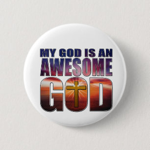 Mein Gott ist ein FANTASTISCHER GOTT Button