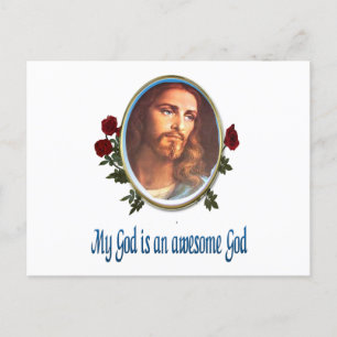 Mein Gott ist ein phantastischer Gott-Bibelverse Feiertagspostkarte