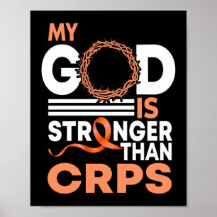 Mein Gott ist stärker als das CRPS-Bewusstseinsban Poster