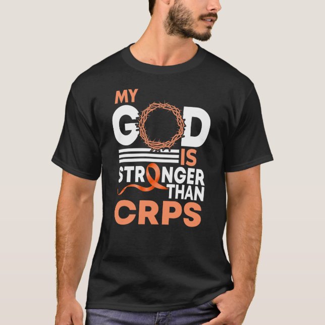 Mein Gott ist stärker als das CRPS-Bewusstseinsban T-Shirt (Vorderseite)