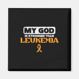 Mein Gott ist stärker als das Leukämie-Bewusstsein Magnet