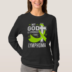 Mein Gott ist stärker als das Lymphom-Bewusstseins T-Shirt