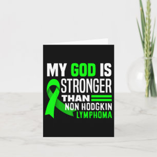 Mein Gott ist stärker als das Lymphom-Tuch ohne Ho Karte