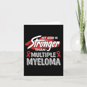 Mein Gott ist stärker als das Multiples Myelom Blu Karte
