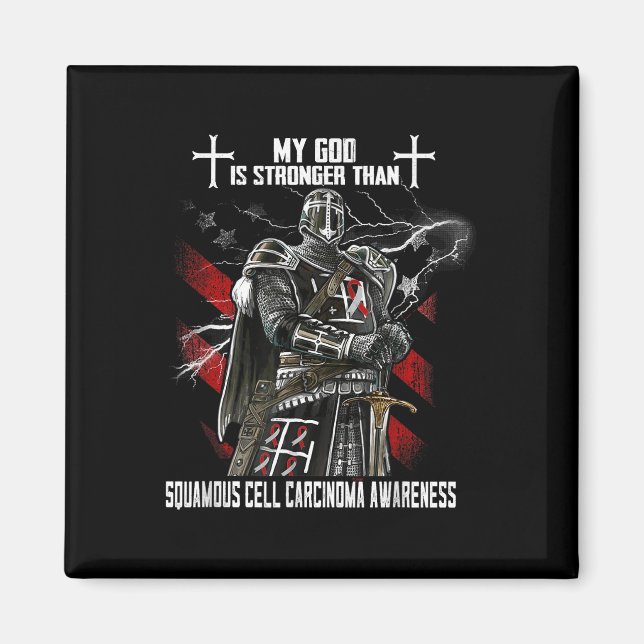 Mein Gott ist stärker als das Plattenepithelkarzin Magnet (Vorne)