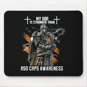 Mein Gott ist stärker als das Rsd Crps Bewusstsein Mousepad