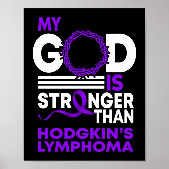 Mein Gott ist stärker als Hodgkins Lymphom Poster (Vorne)