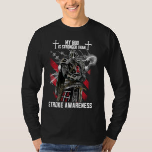 Mein Gott ist stärker als Schlaganfallbewusstsein T-Shirt