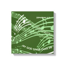 Mein Gott singt über mich Zephaniah 3:17 Grüne Mus