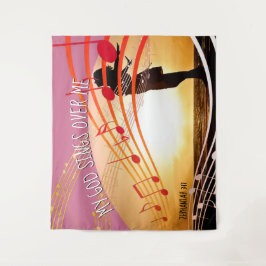 MEIN GOTT SINGT ÜBER MIR Christliche Kirche Wandteppich