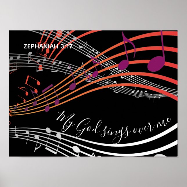 MEIN GOTT SINGT ÜBER MIR | Zephaniah 3:17 | Musik Poster (Vorne)