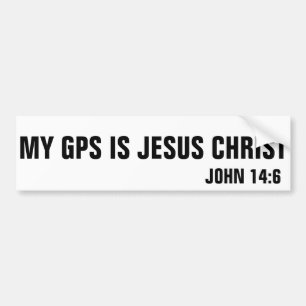 Mein GPS ist Jesus Christus-John-14:6 Autoaufkleber