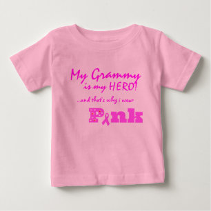 Mein Grammy ist mein Held, deshalb ich tragen ROSA Baby T-shirt