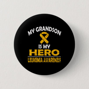 MEIN GRANDSON IST MEIN HERO LEUKEMIA-BEWUSSTSEIN F BUTTON