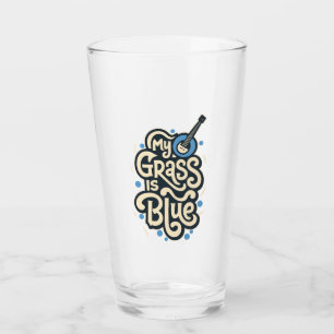Mein Gras ist Blue Bluegrass Folk Music Glas