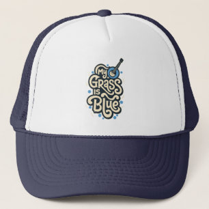 Mein Gras ist Blue Bluegrass Folk Music Truckerkappe