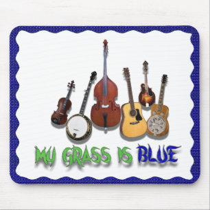 MEIN GRAS IST BLUE-MOUSEPAD MOUSEPAD