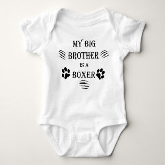 Mein großer Bruder ist ein Boxer Baby Strampler