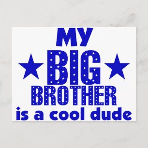 Mein großer Bruder ist ein Cooler Typ Postkarte