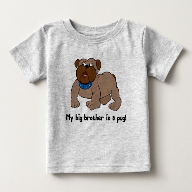 Mein großer Bruder ist ein Mops, der T-Shirts schm (Vorderseite)