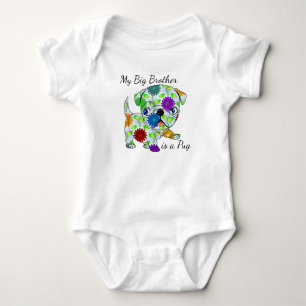 Mein großer Bruder ist Mops Bodysuit Baby Strampler